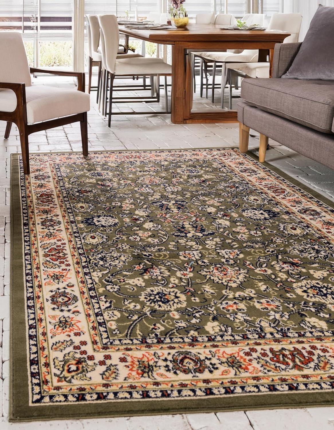 Unique Loom Sialk Hill Washington Floral Indoor Woven Area Rug