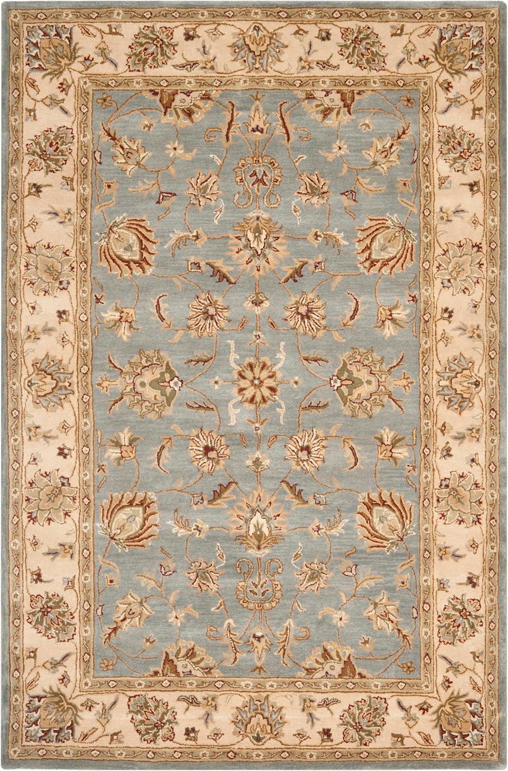 Royalty ROY343 Hand Tufted Area Rug - Blue/Beige - 6'x9' - Safavieh.