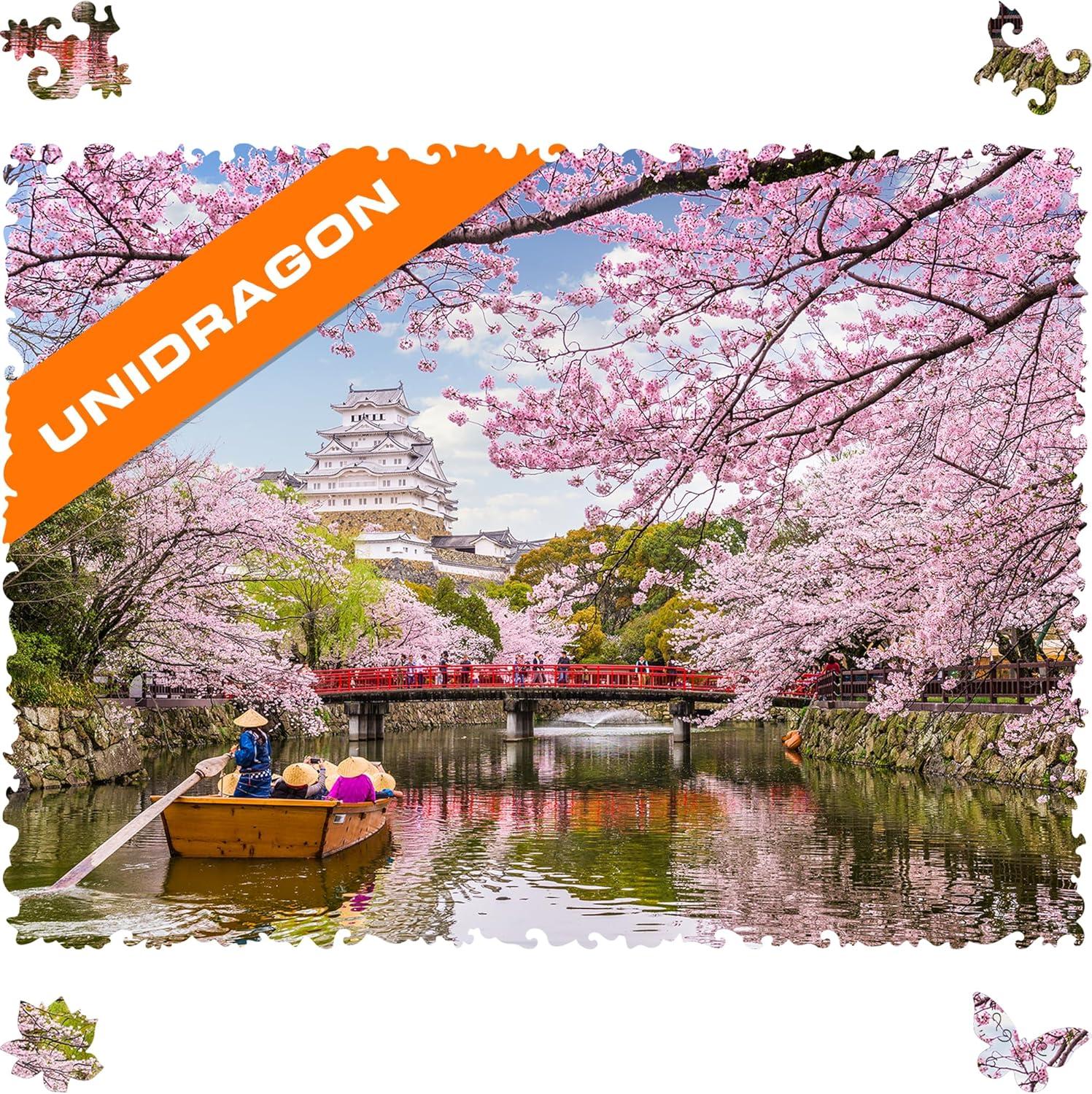 UNIDRAGON Wooden Puzzle Sakura 250 Pieces M Nature View