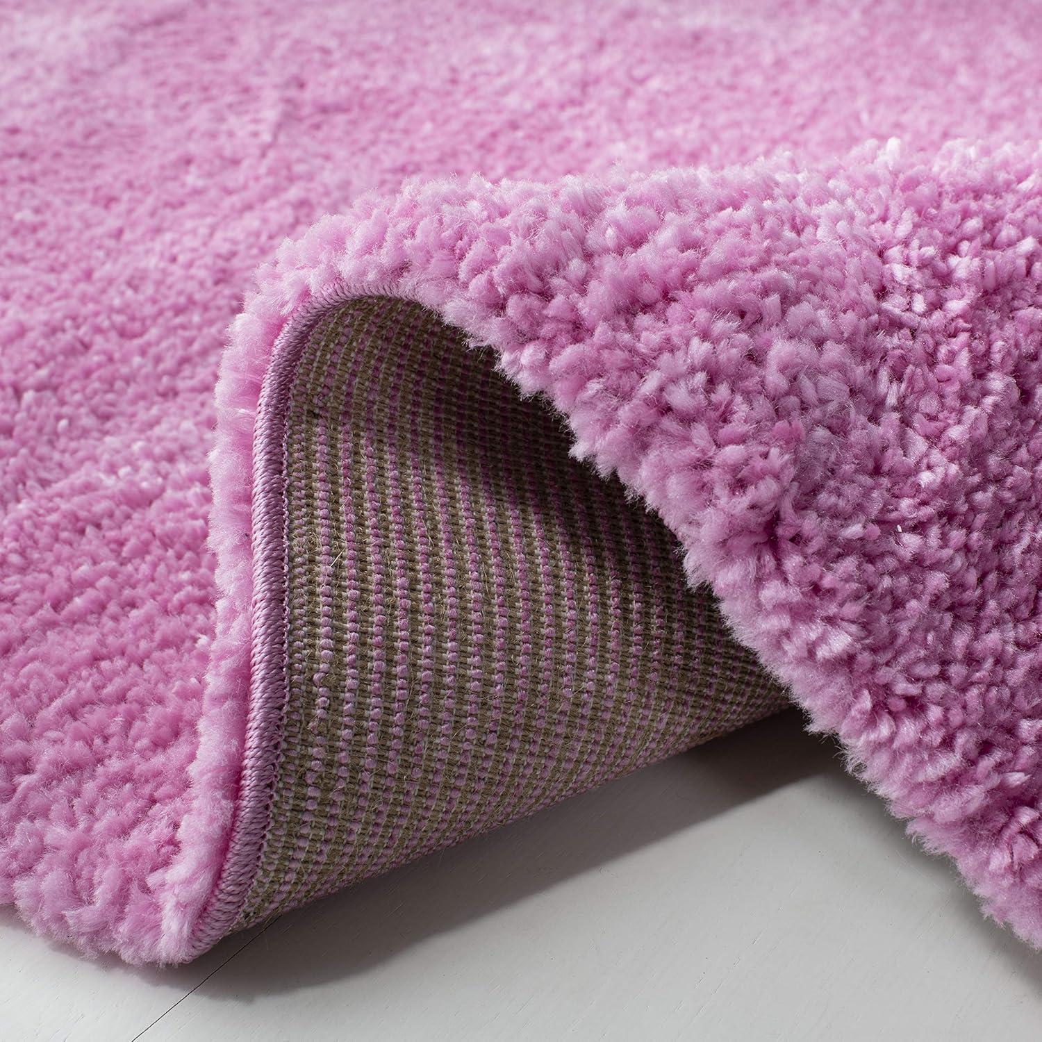 August Shag 900 AUG900 Power Loomed Indoor Area Rug - Pink - 6'x9' - Safavieh