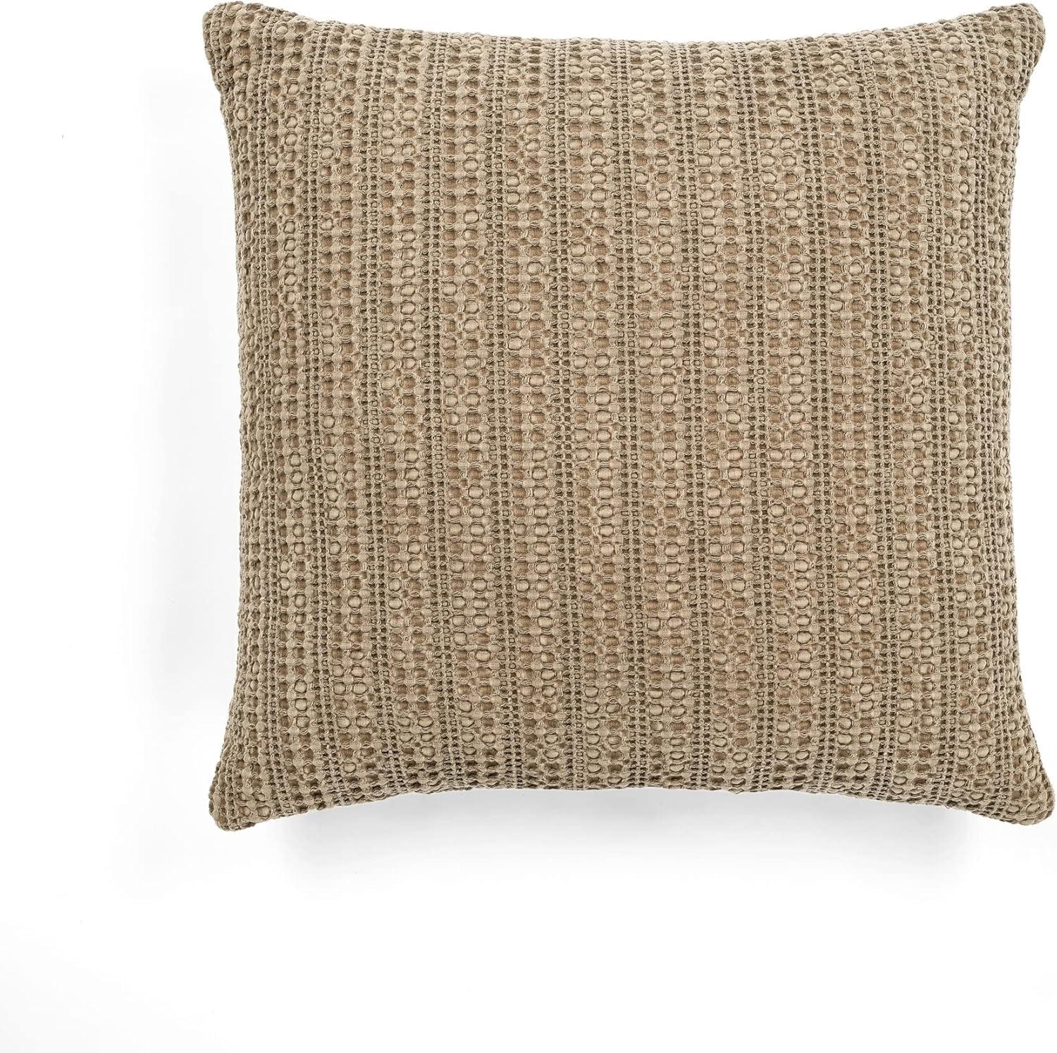 Lush Decor Haniya Decorative Pillow Taupe Single 20X20