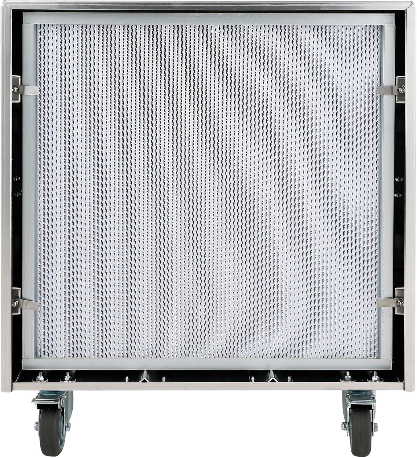 MOUNTO HEPA Filter Replacement for 2000CFM Air Scrubber HEPA2000 (1 Pack), True HEPA Filter Replacement for MOUNTO 2000CFM Air Scrubber, 24x24x11.5 Inch, Aluminum Frame, 2000CFM High Air Flow
