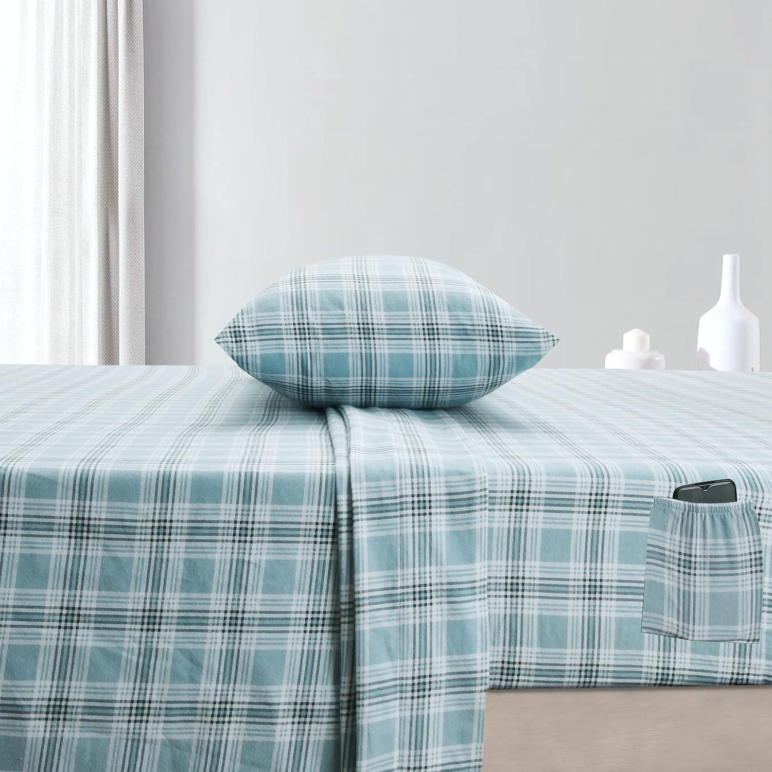 Enviohome Colyt 100% Cotton Flannel Sheet Set