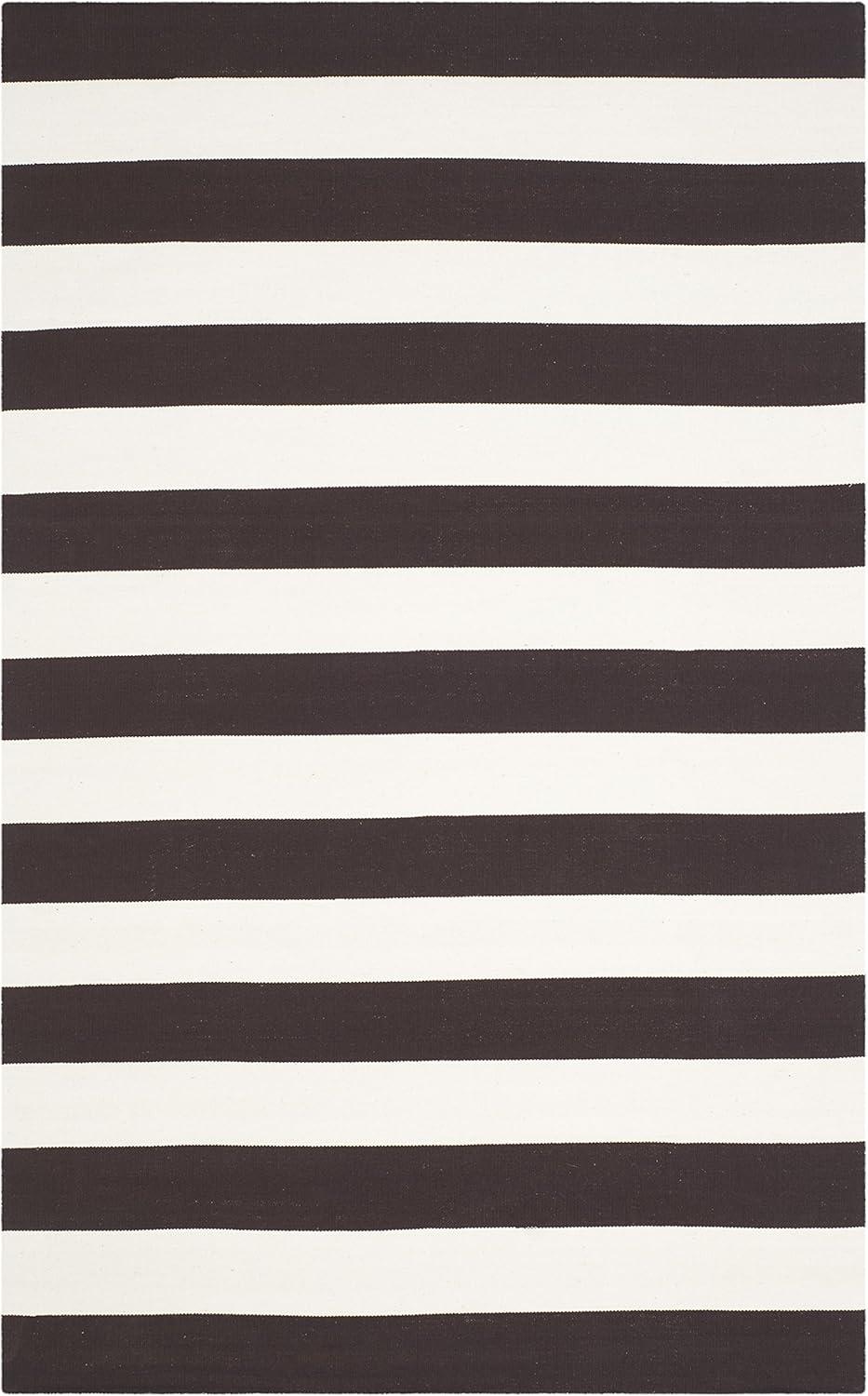 Montauk MTK712 Hand Woven Indoor Accent Rug - Chocolate/Ivory - 4'x6' - Safavieh