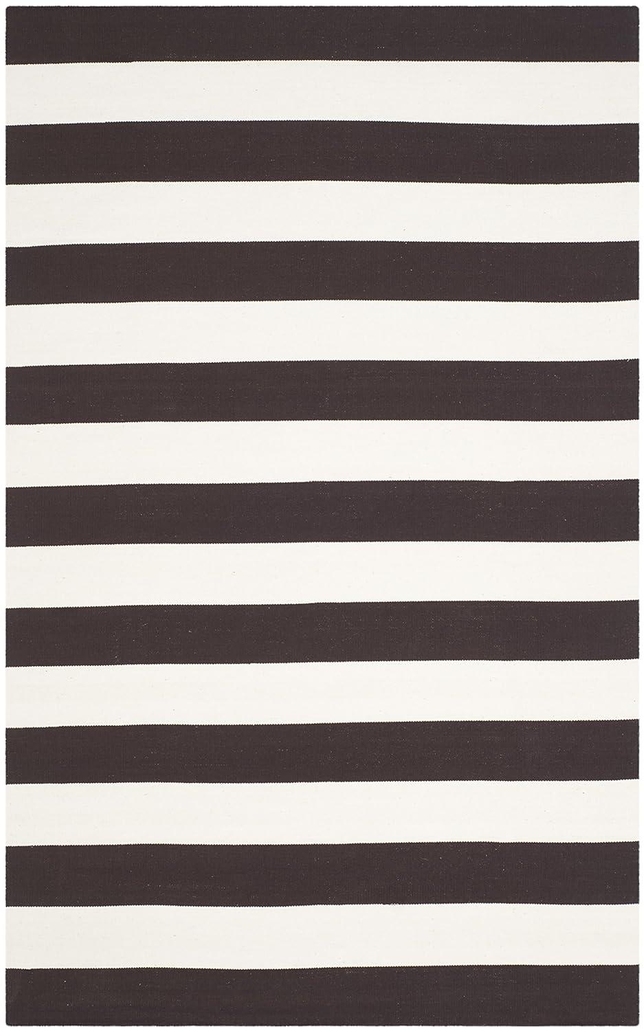 Montauk MTK712 Hand Woven Indoor Accent Rug - Chocolate/Ivory - 4'x6' - Safavieh