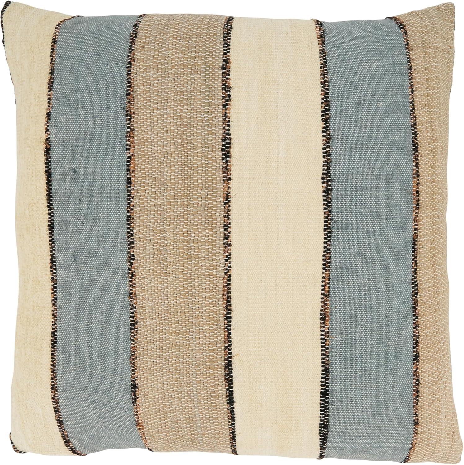 Reine Collection Striped Cotton Pillow Cover