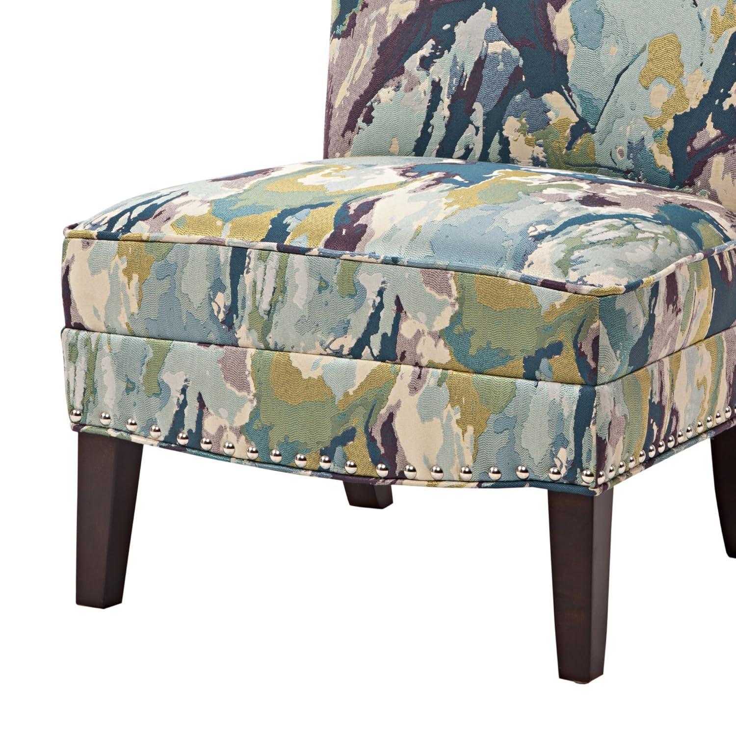 Laura Accent Chairs Cream - Madison Park: Modern Slipper Style, Acrylic Legs, Living Room Furniture
