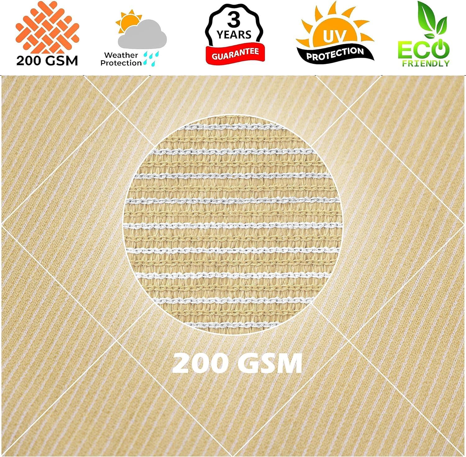 Royal Shade Royal Shade Rectangle Shade Sail With Hardware Kit