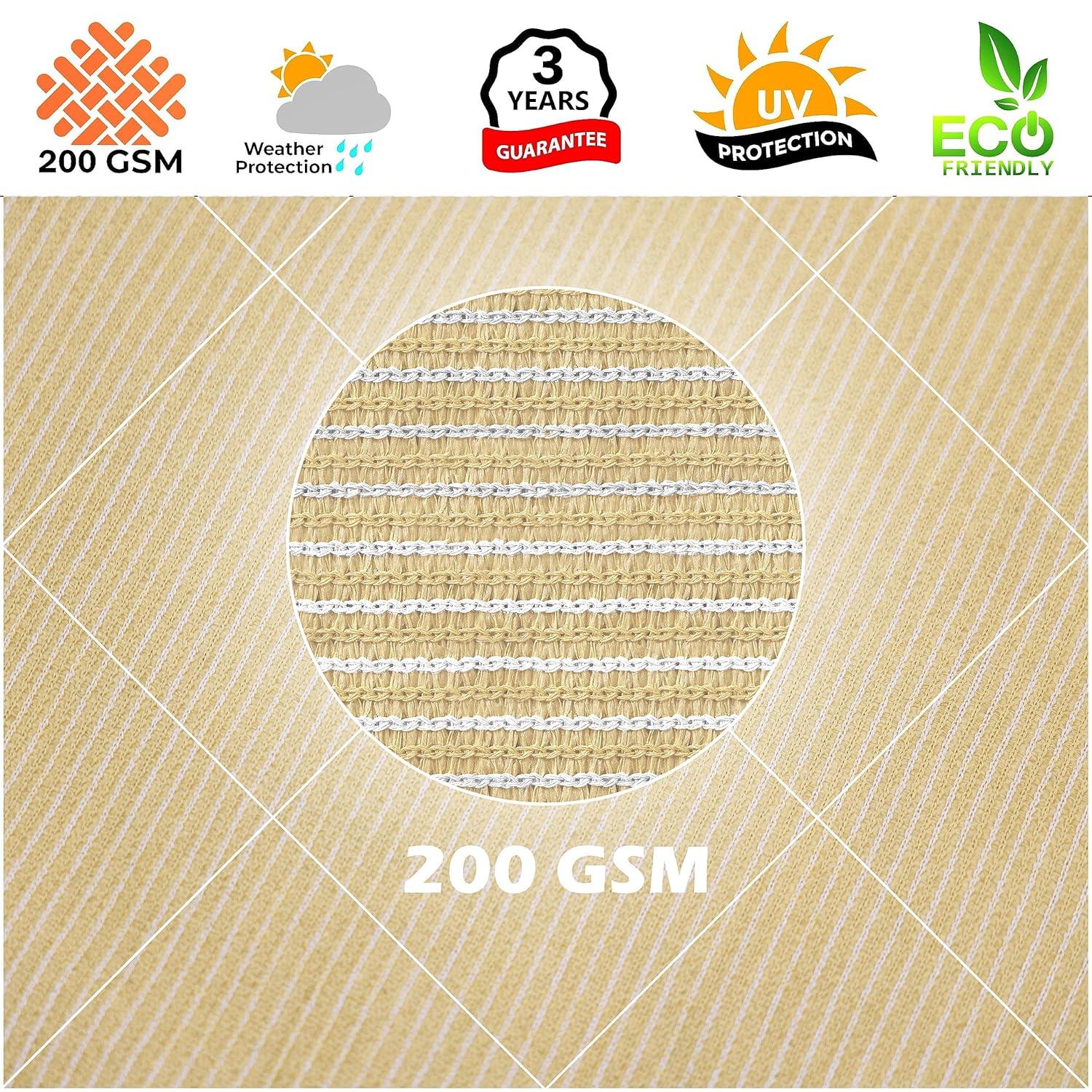 Royal Shade Royal Shade Rectangle Shade Sail With Hardware Kit