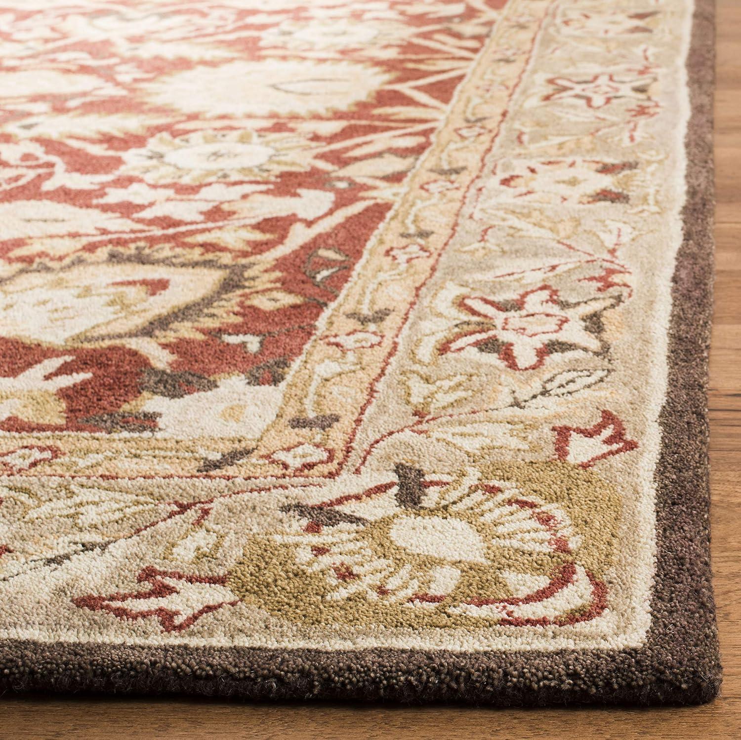 Anatolia AN512 Hand Tufted Indoor Area Rug - Rust/Green - 5'x8' - Safavieh