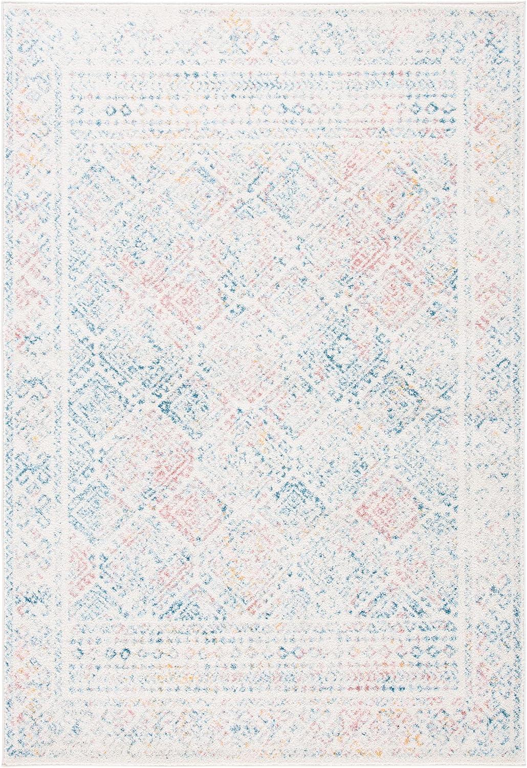 Ivory and Terracotta 2' x 5' Reversible Easy-Care Rug