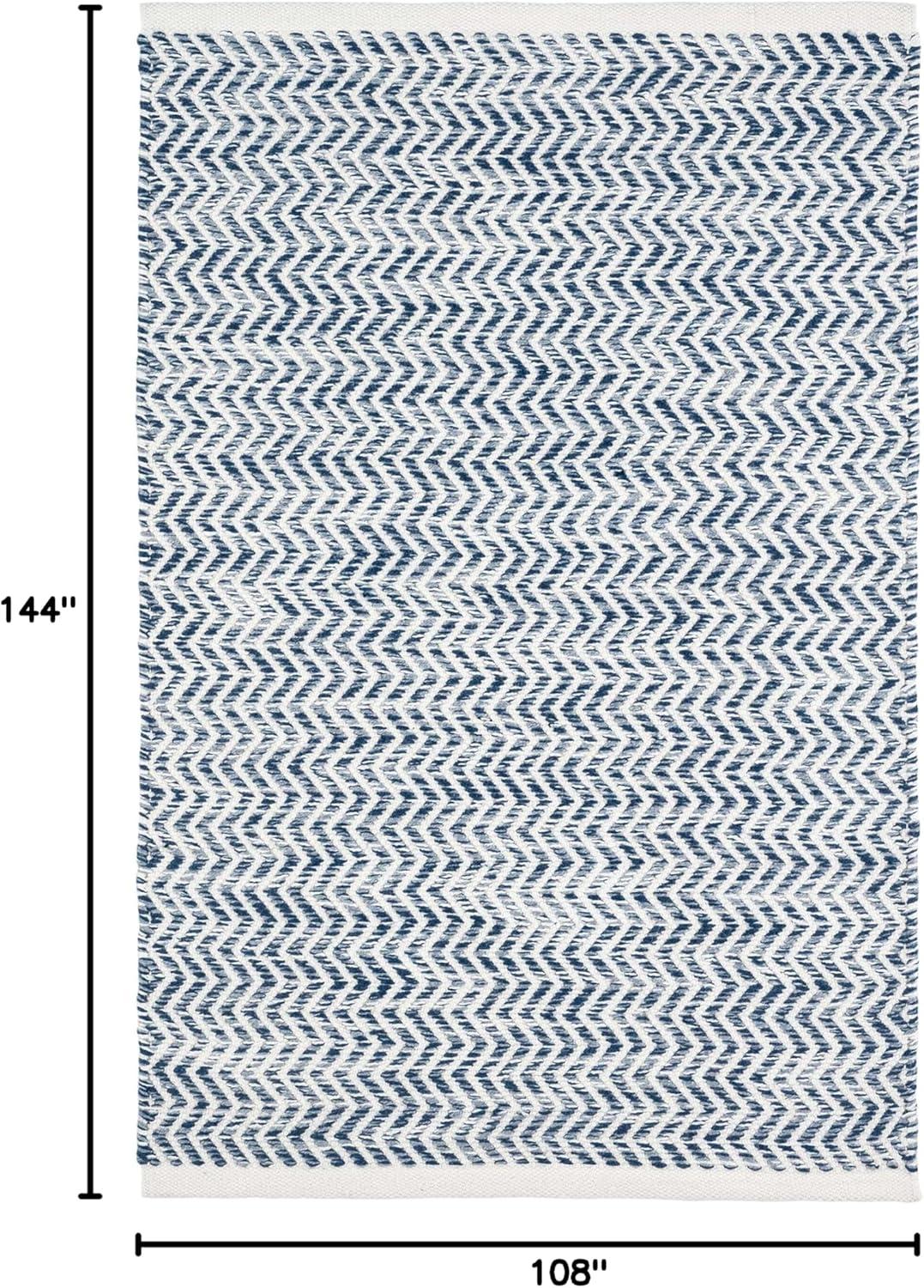Coastal Blue Handwoven Indoor/Outdoor Rug