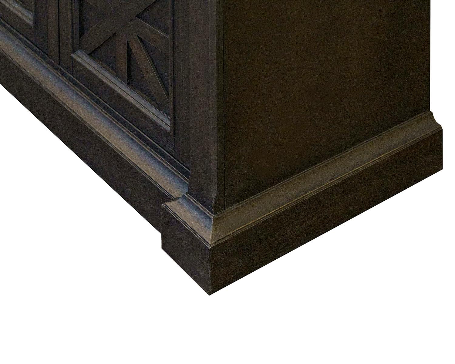 Kingston Traditional 70" TV Console: English Manor Style, No Assembly - Martin Furniture