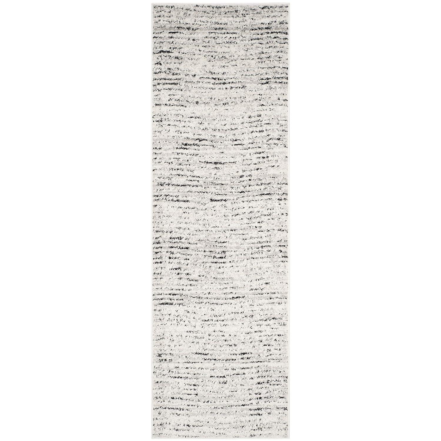 Adirondack ADR117 Machine Made Indoor Runner - Ivory/Silver - 2'-6"x22' - Safavieh