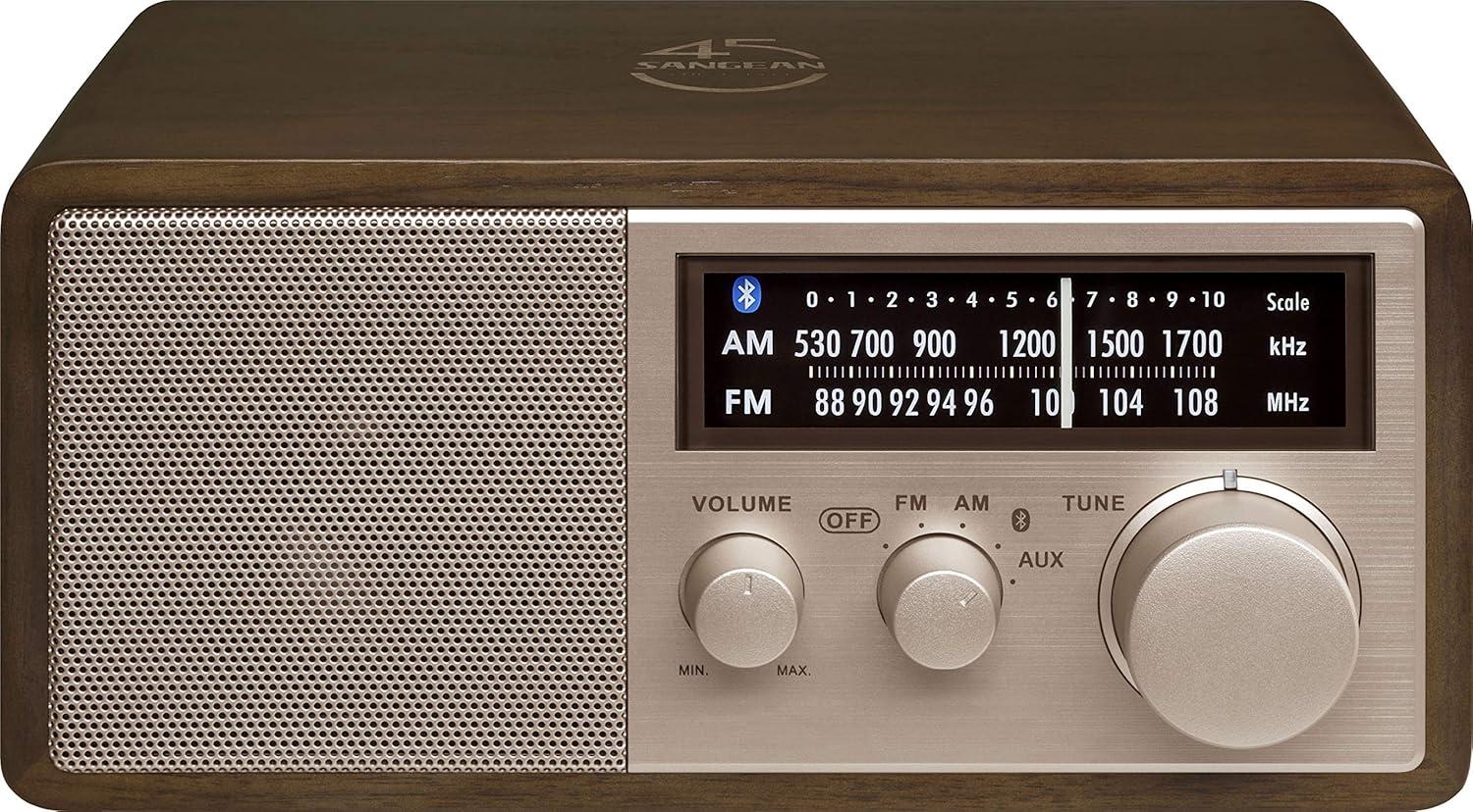 Sangean WR-16SE WR-16 45th Anniversary Special Edition AM/FM Wooden Cabinet Radio with Bluetooth