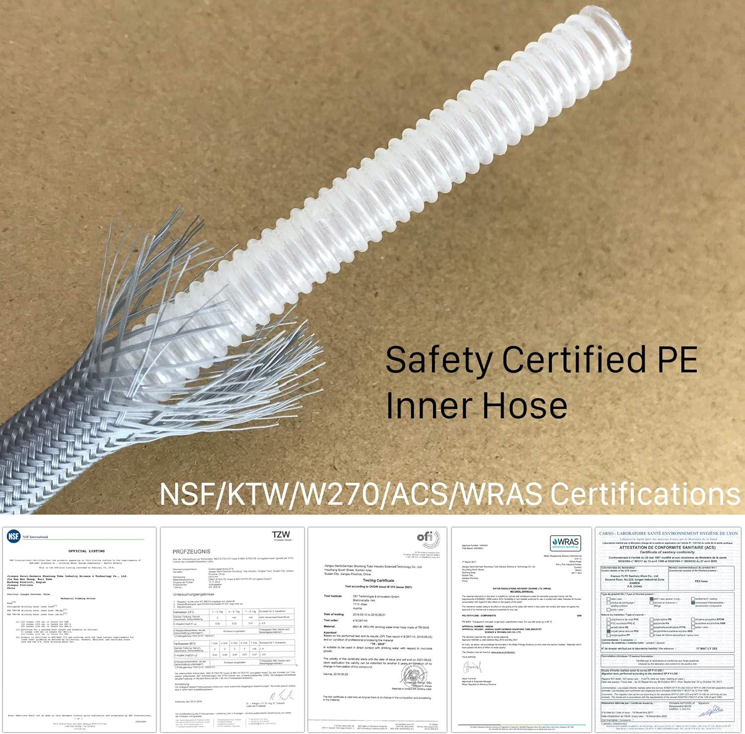 88624000 Kitchen Faucet Hose Replacement Part for Hansgrohe Pull Down Spray Hose 95507000 95506000, 59-inch Length by Awelife