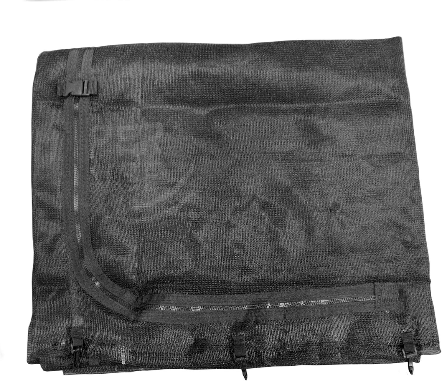 Upper Bounce Machrus Upper Bounce Trampoline Safety Net For 14 ft Round trampolines using 4 Curved Poles