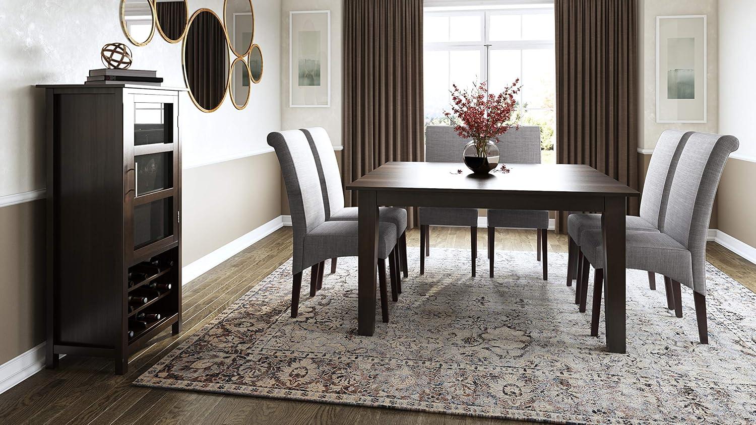 Simpli Home Eastwood Solid Wood Dining Table, Contemporary Style & Reviews | Wayfair