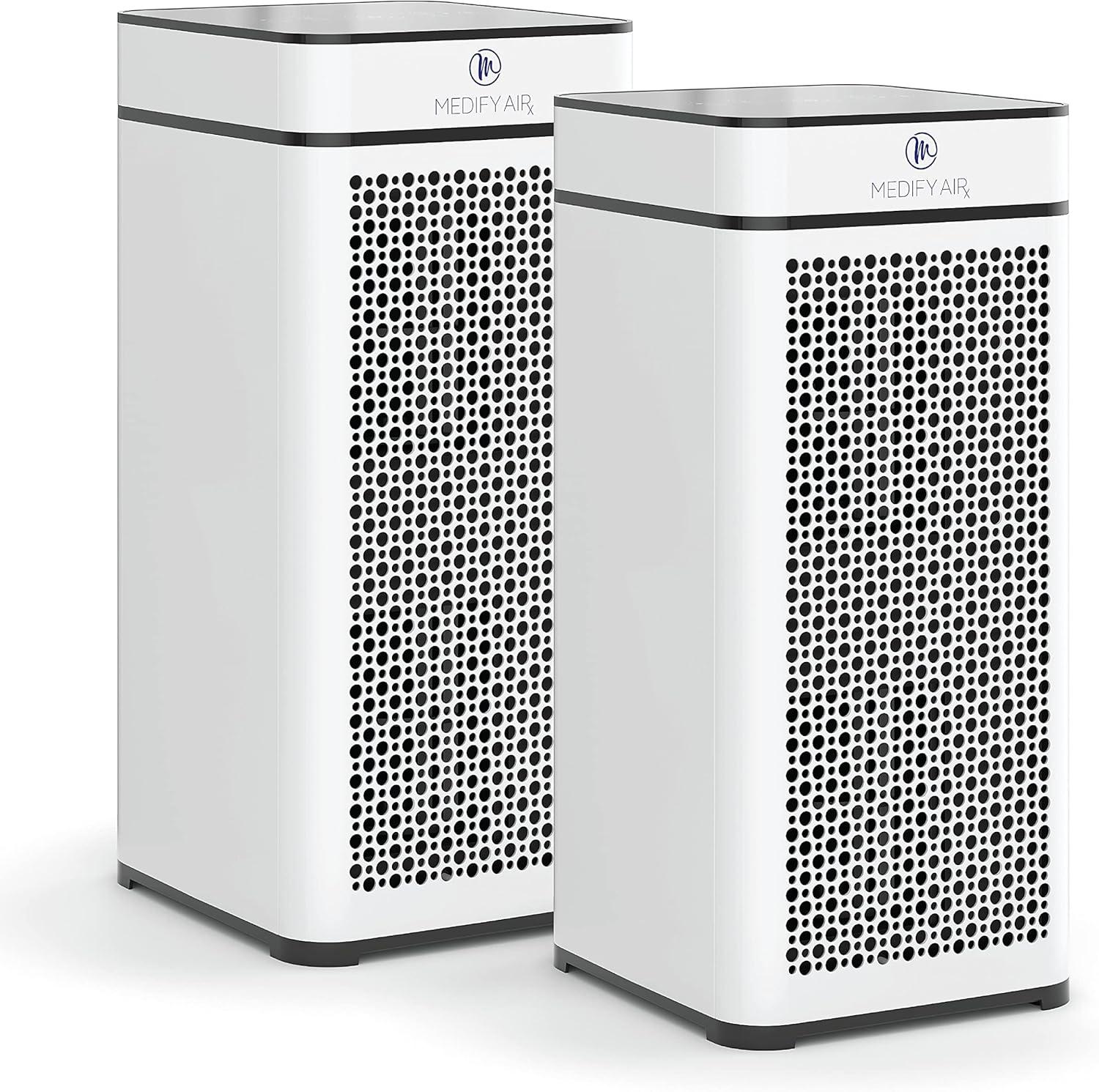 White Ionic HEPA Filter Air Purifier with Odor Absorbing