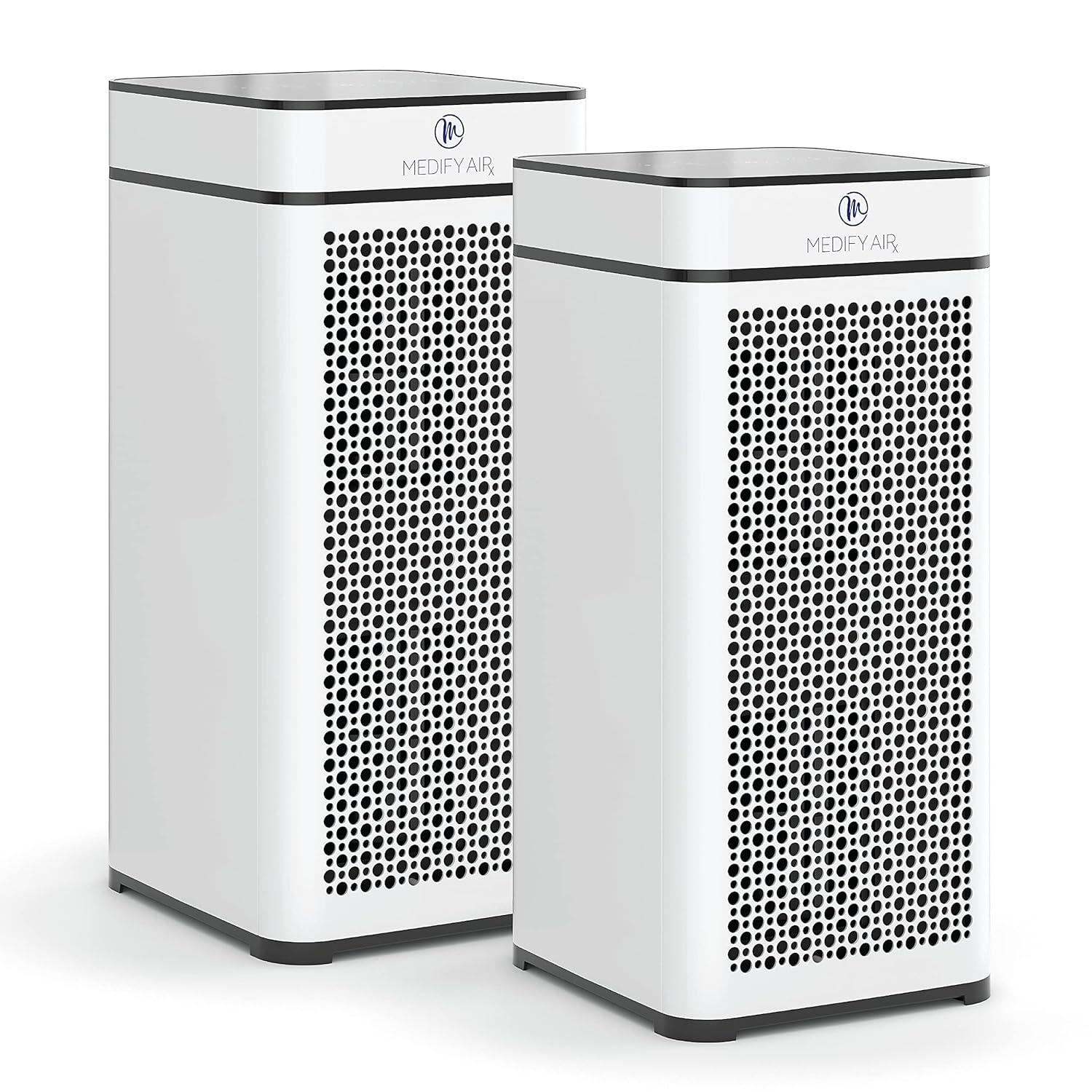 White Ionic HEPA Filter Air Purifier with Odor Absorbing