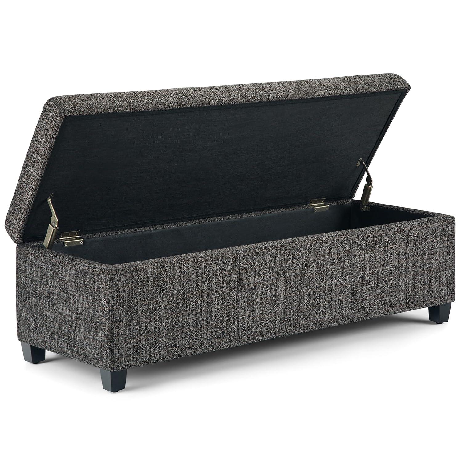 Simpli Home Avalon Storage Ottoman Bench,Assembled
