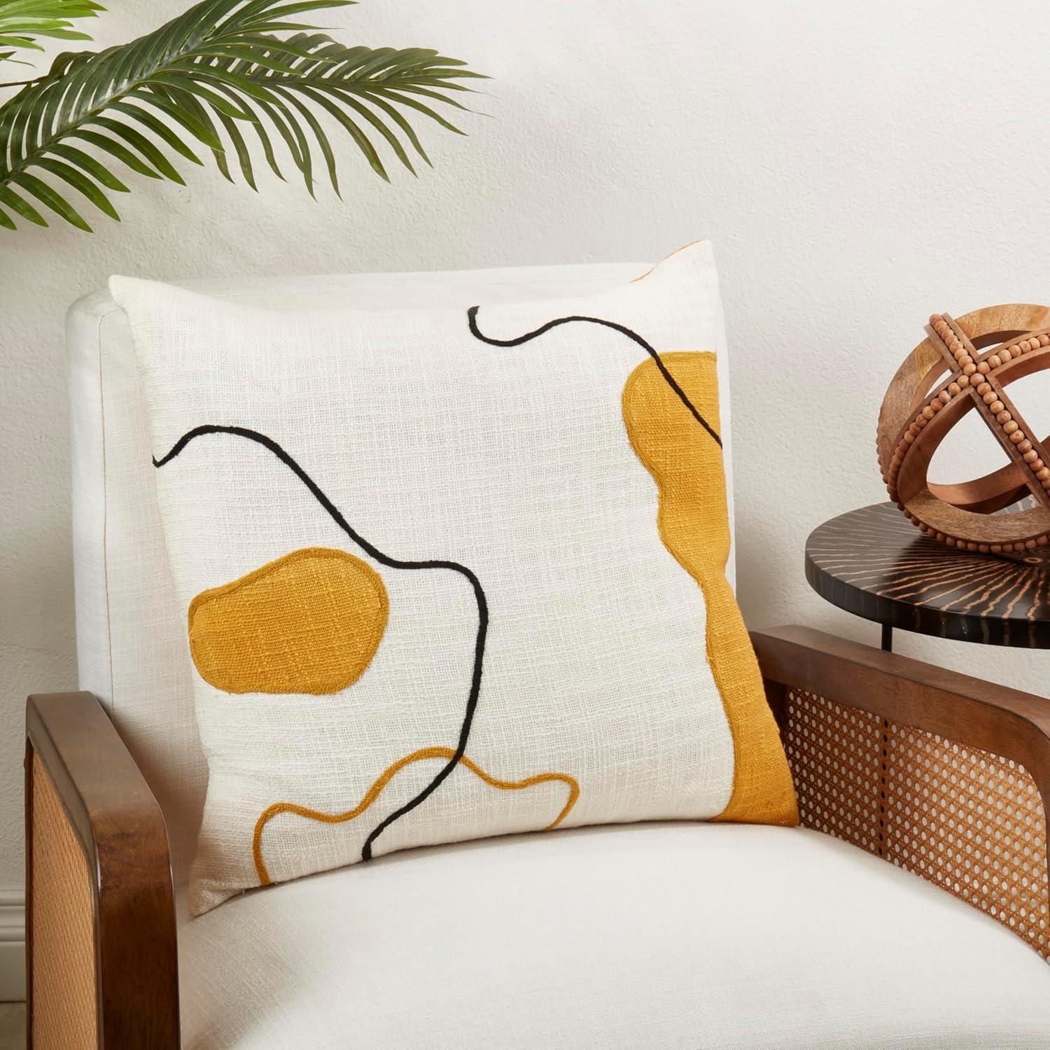 Artistic Flair Abstract Down Filled Throw Pillow