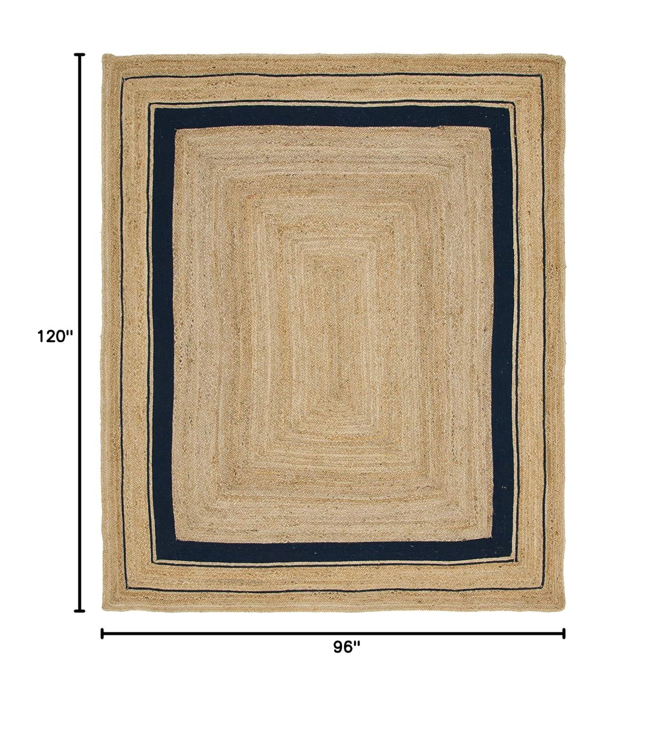 Unique Loom 8' 0 x 10' 0 Gujarat Braided Jute Rectangle Area Rug