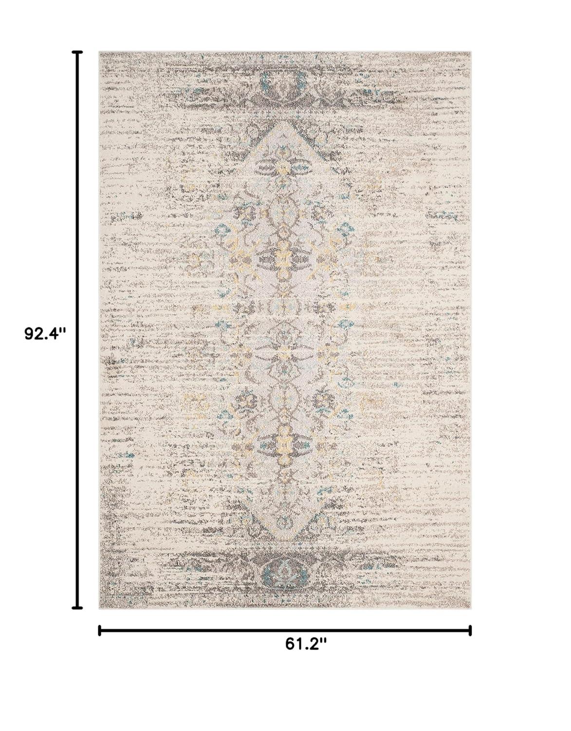 Monaco MNC209 Power Loomed Indoor Area Rug - Grey/Multi - 5'1"x7'7" - Safavieh.