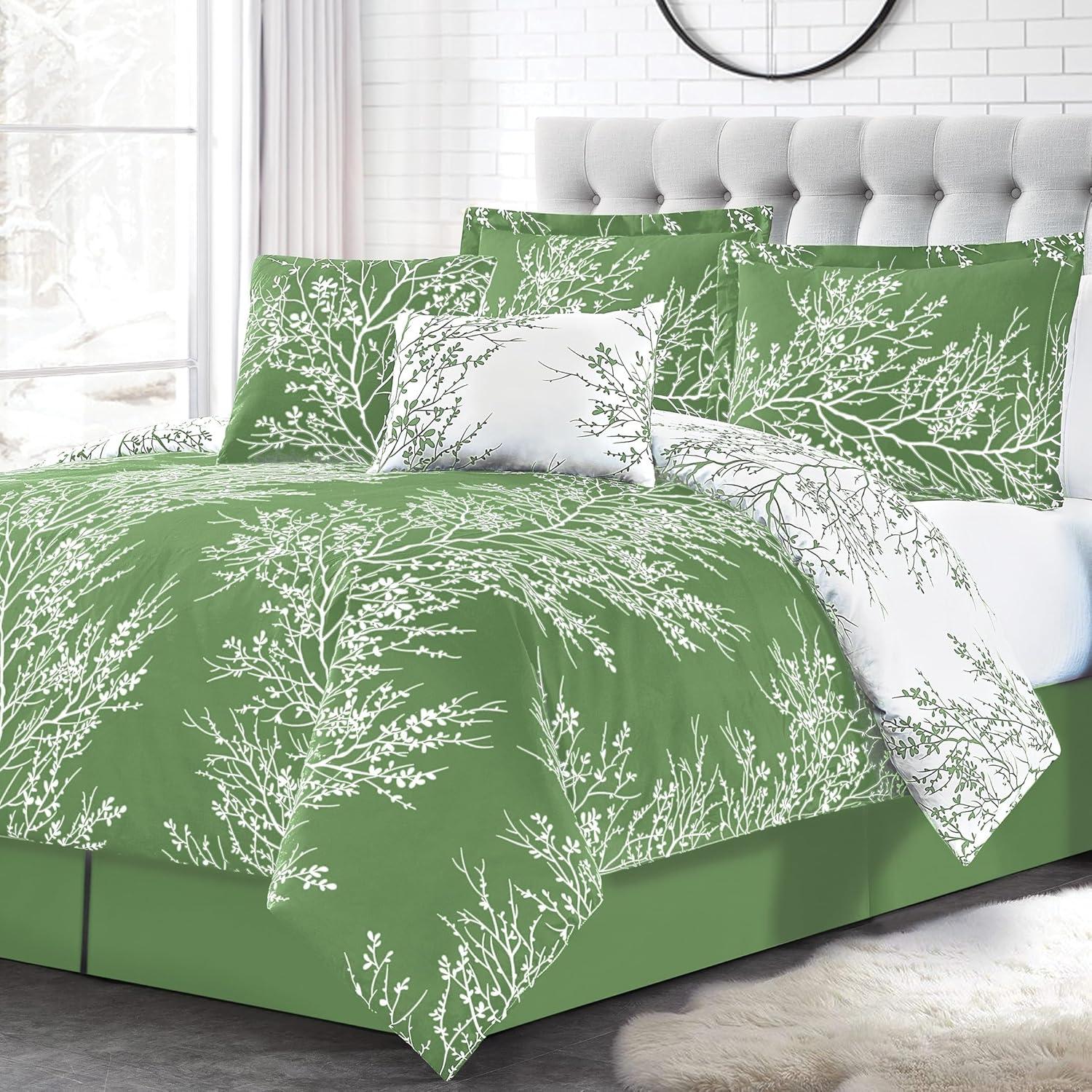 6-Piece Foliage Reversible Comforter Set