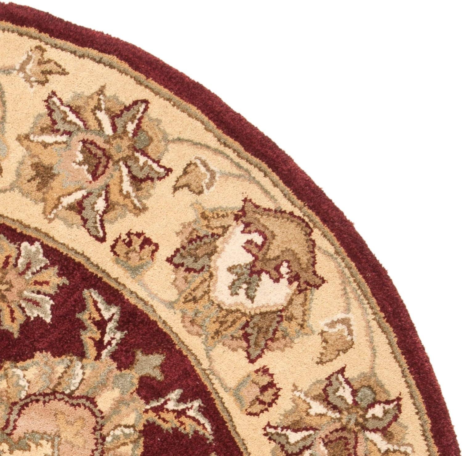 Heritage HG343 Hand Tufted Area Rug - Red/Gold - 6' Round - Safavieh.