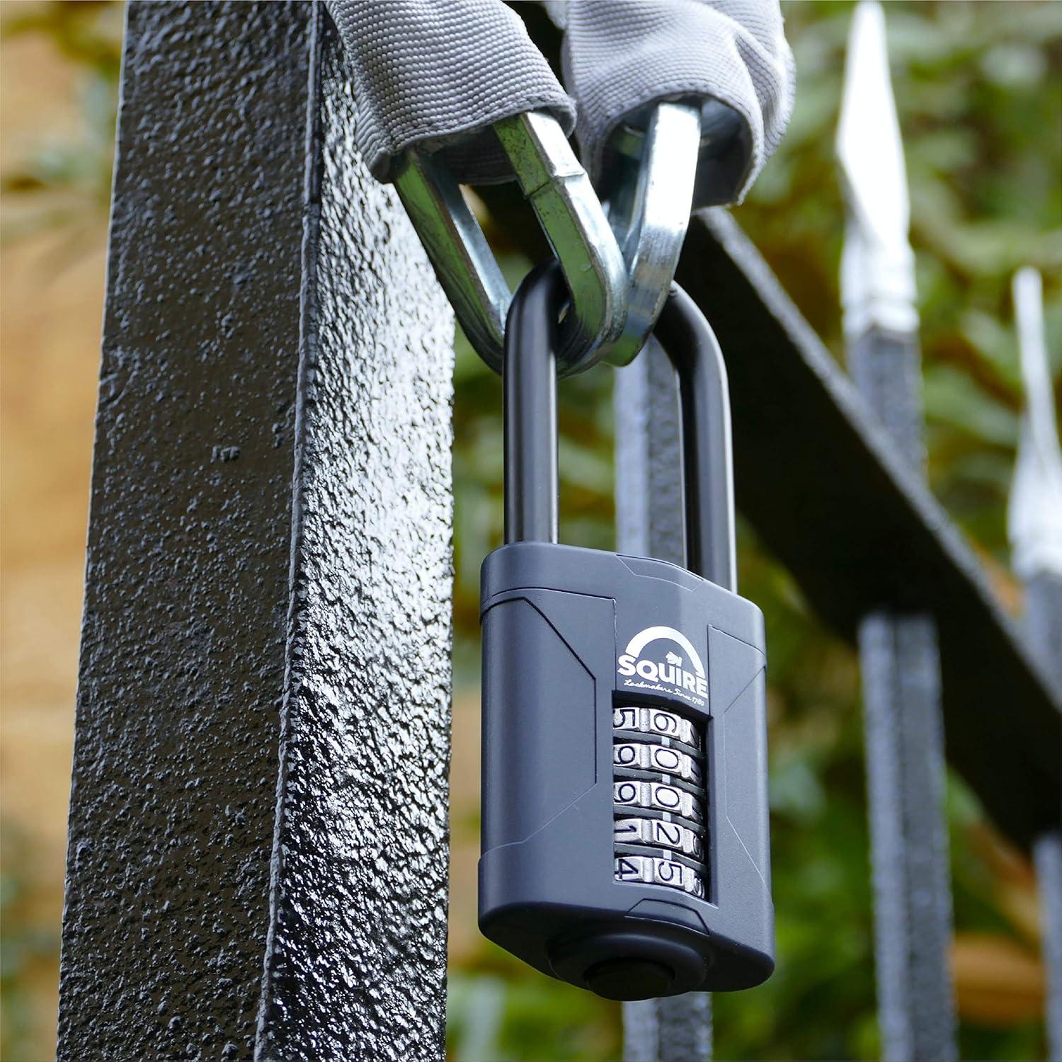 Weathershield™ Long Shackle Combination Padlock | 5-Wheel | CP60/2.5