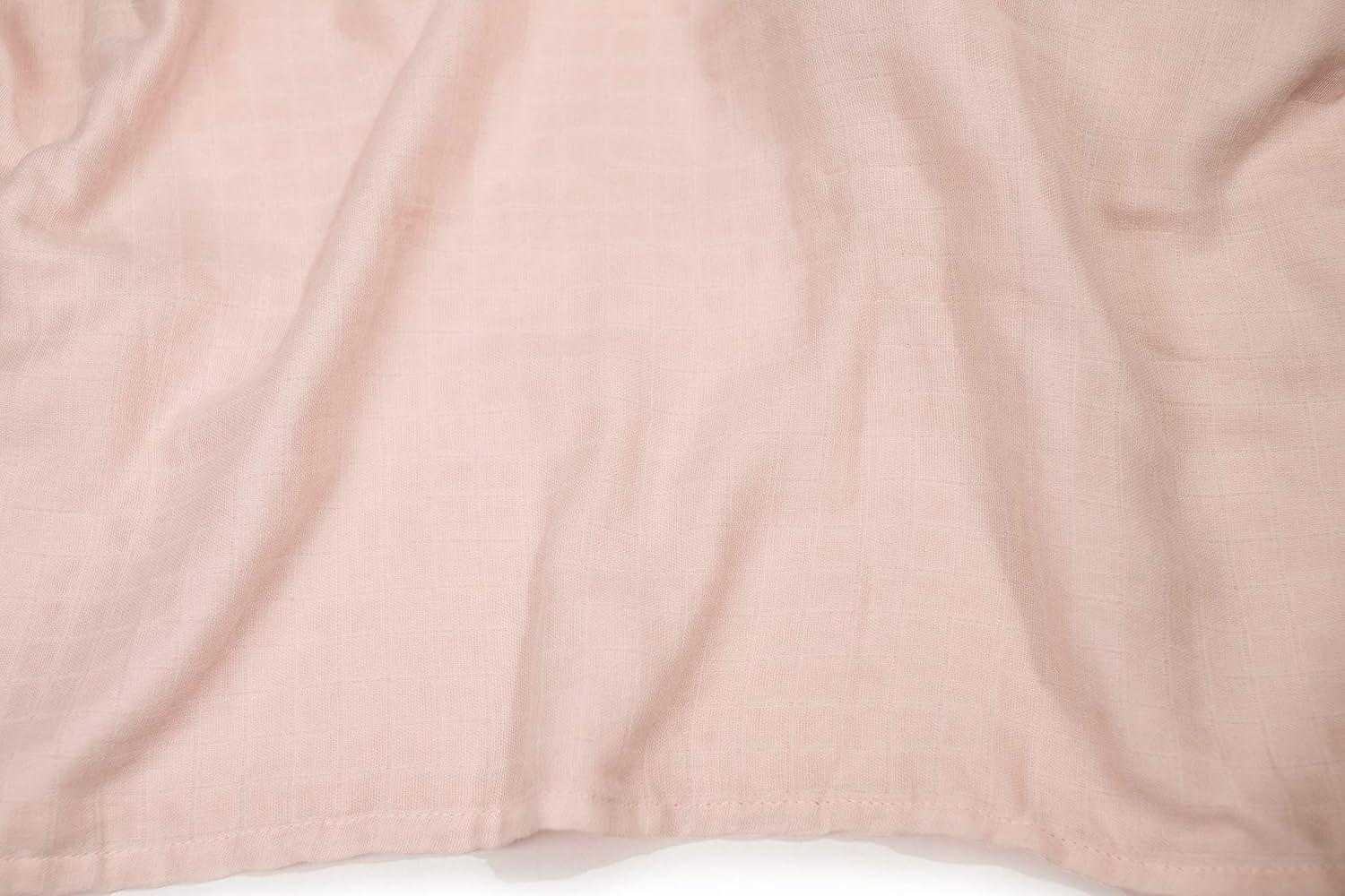 Swaddle Blankets for Girl - Pink Muslin Swaddling Blanket - 100% Organic Cotton Baby Girl Muslin Swaddle Blanket - Pink Gauze Swaddling Blankets - Pink Baby Receiving Blanket - 47”x47” (1 Swaddle)