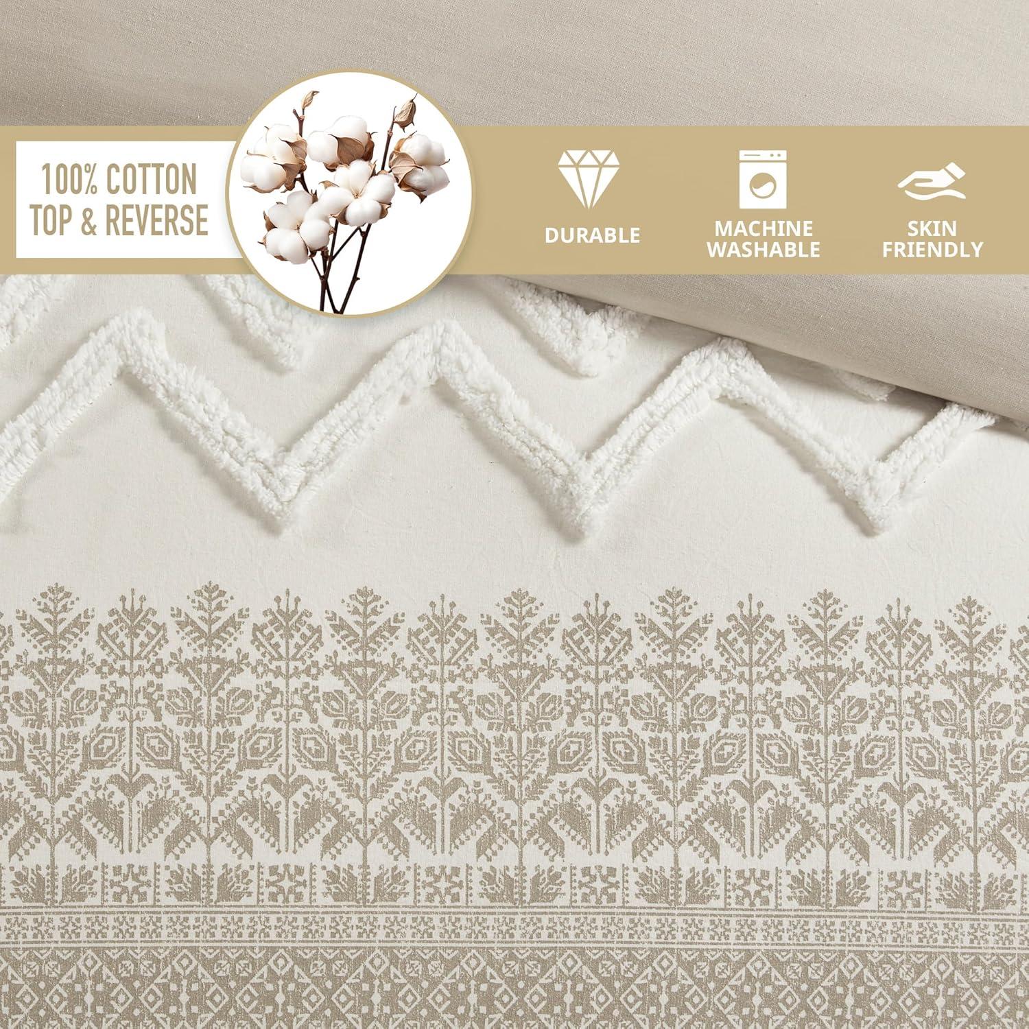 INK+IVY Mila Cotton Duvet Cover Set with Chenille Tufting & Reviews | Wayfair