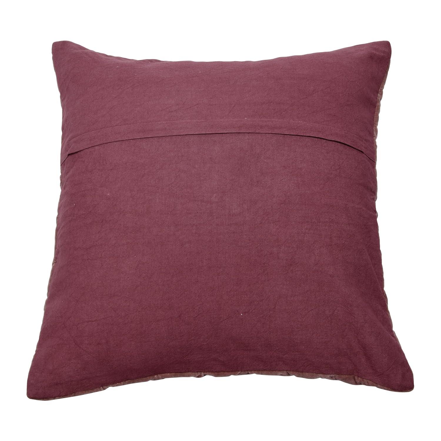 Creative Co-Op 20" Square Quilted Velvet Pillow Cover
