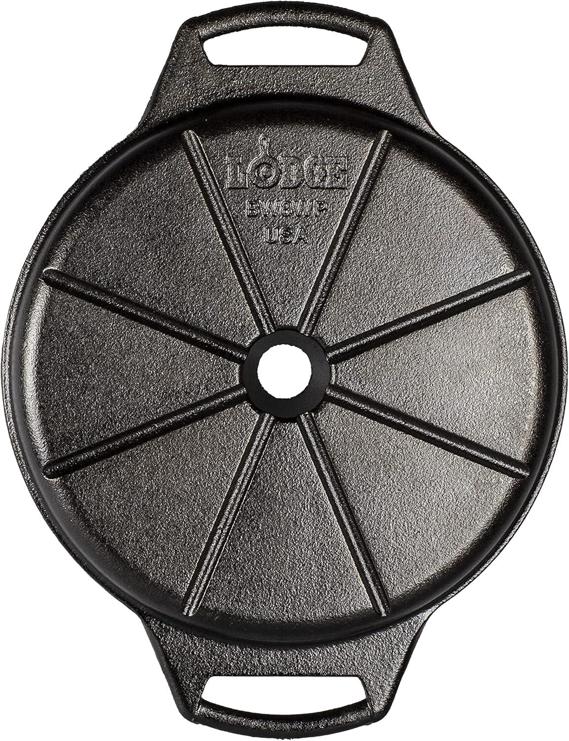 Lodge Cast Iron Wedge Pan Seasoned Cast Iron with 8 impressions, BW8WP, Metal Bakeware