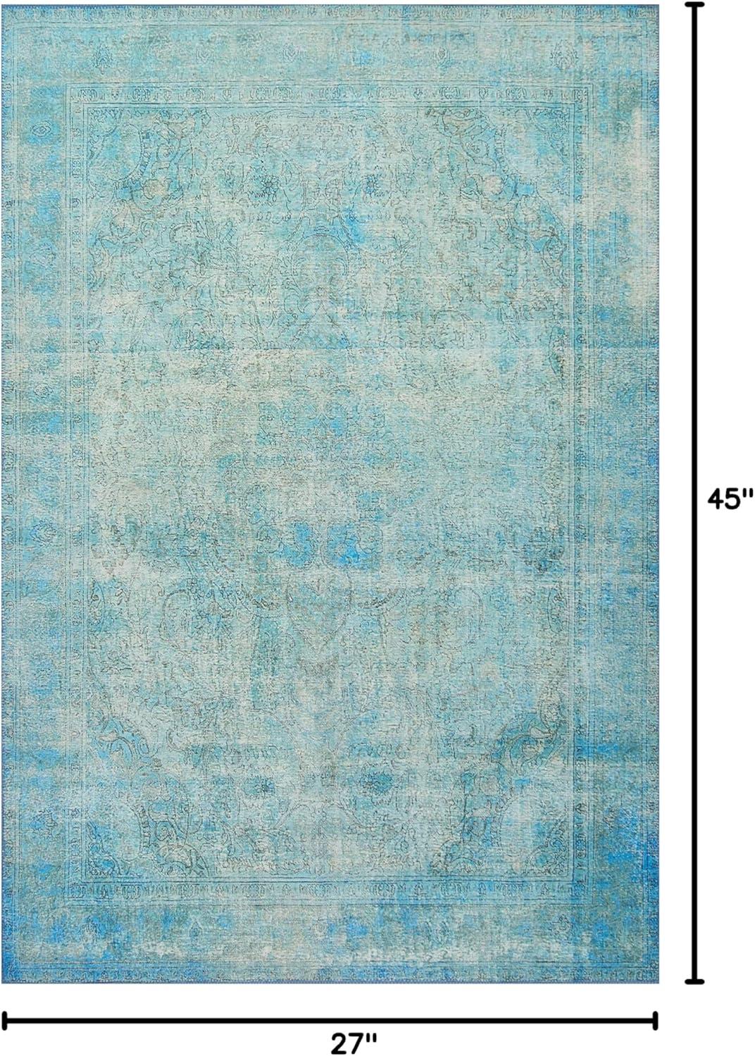 Loloi II Colección Loren LQ-08 Alfombra Aqua Oriental 2'-3" x 3'-9"