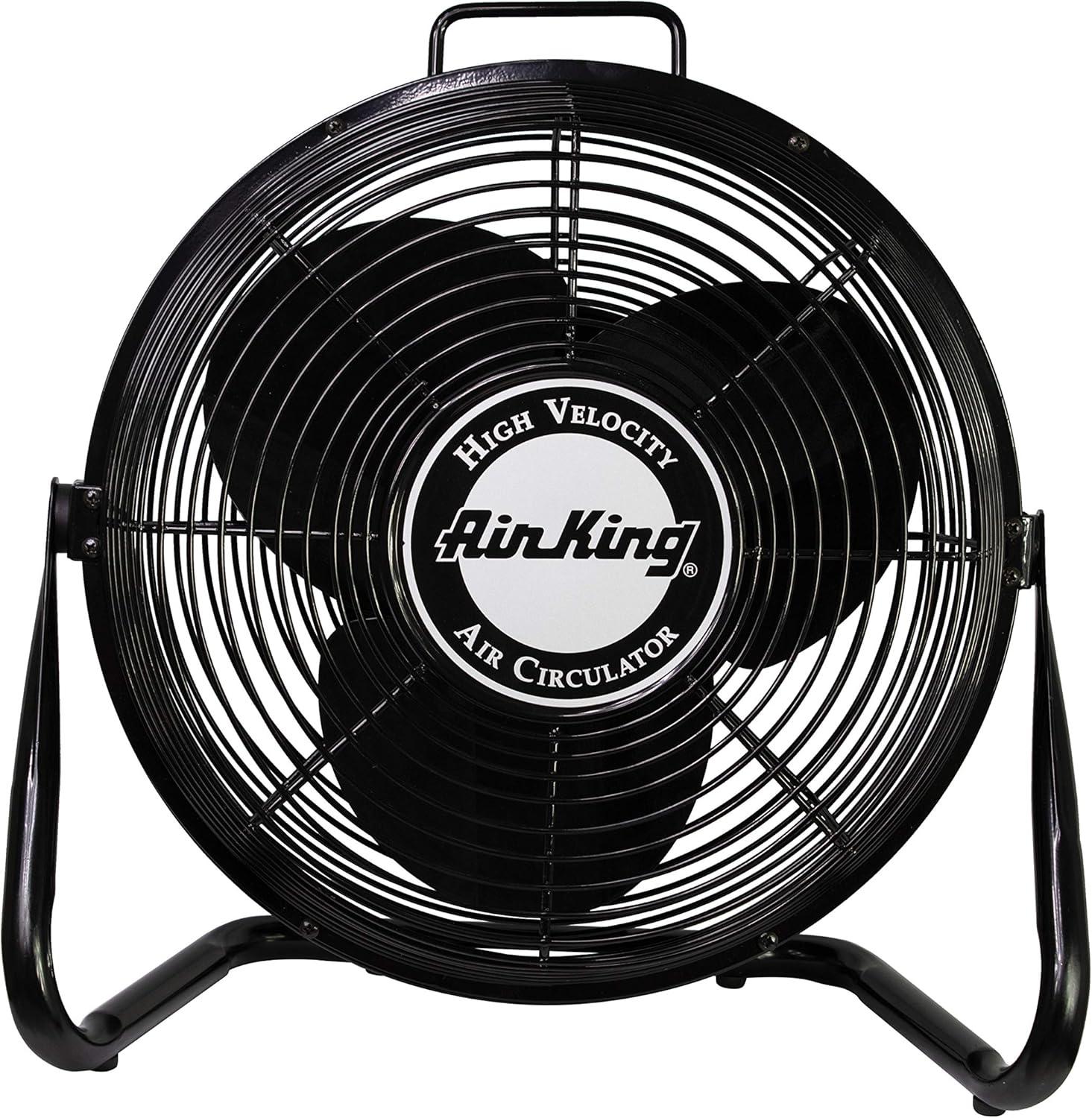 Air King 3-Speed Indoor Industrial Open Motor Pivoting Floor Fan