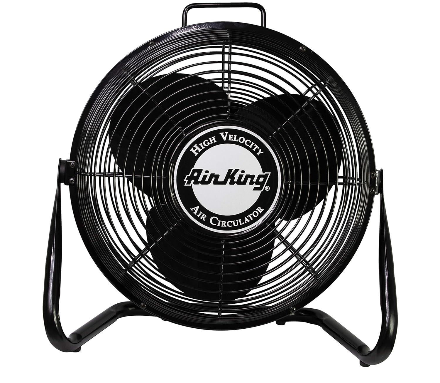 Air King 3-Speed Indoor Industrial Open Motor Pivoting Floor Fan