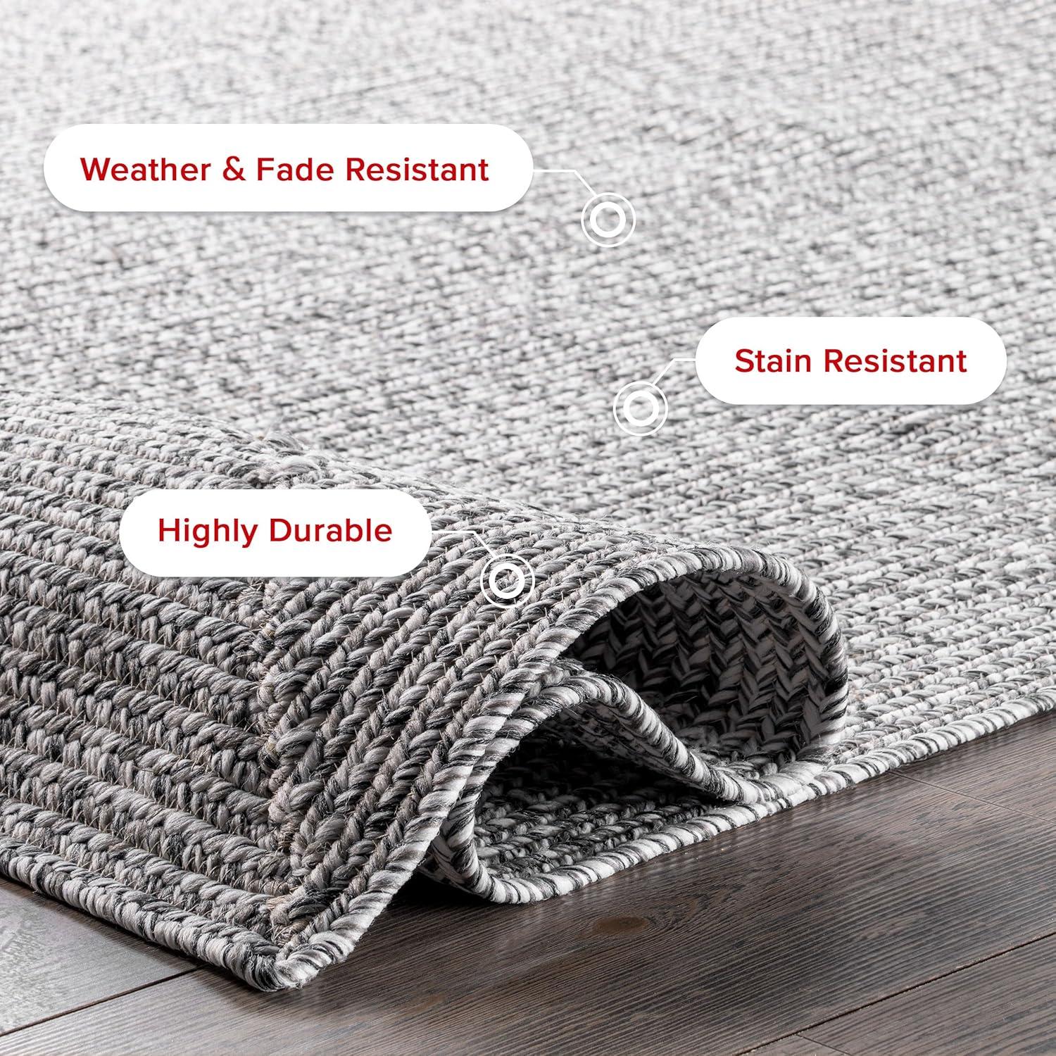 Braided Hand Woven Performance Machine Washable Rug