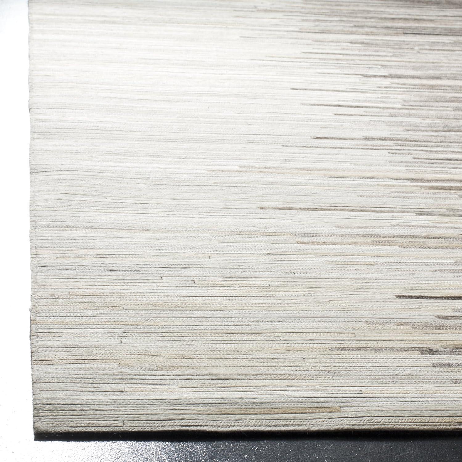 Studio Leather STL225 Hand Woven Indoor Runner Rug - Charcoal/Ivory - 2'3"x7' - Safavieh