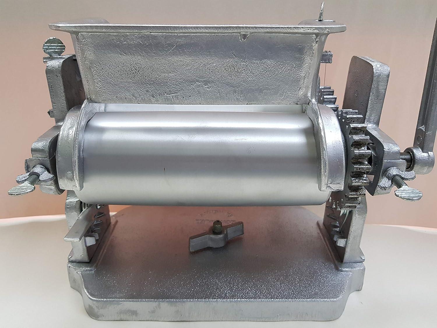 Gonzalez Aluminum Manual Corn Tortilla Maker with Adjustable Rollers