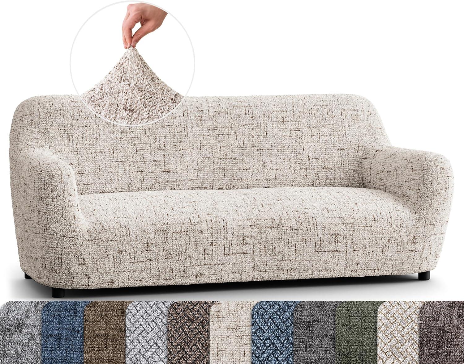 Stretchy Slipcover for Sofa - Durable & Stylish - Microfibra Printed Collection