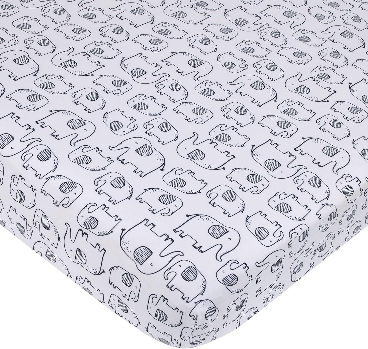 Carter's Blue Elephant 3 Piece Nursery Crib Bedding Set