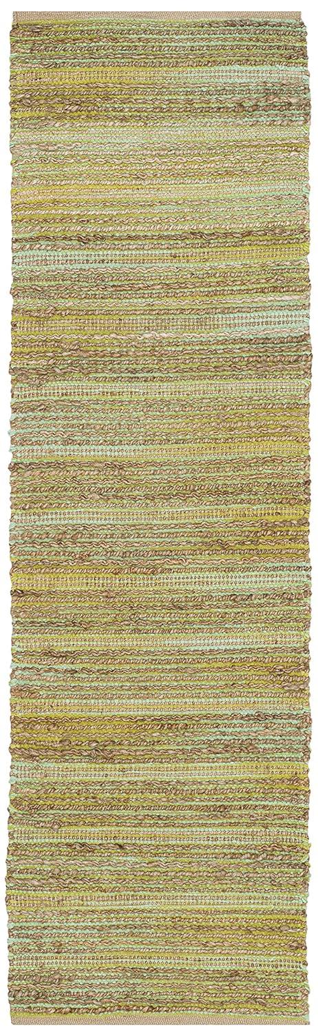 Cape Cod CAP851 Woven Indoor Runner Rug - Green - 2'3"x8' - Safavieh