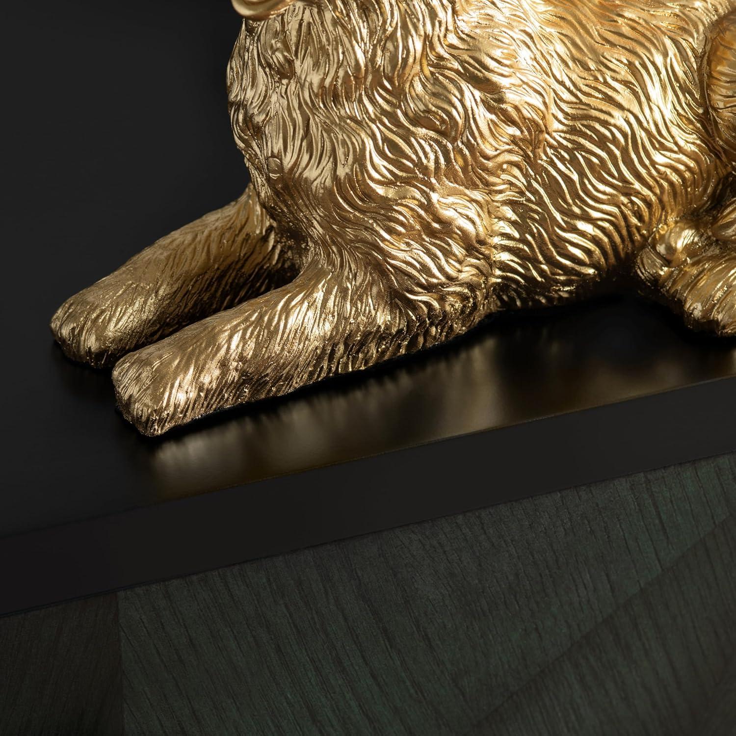 Crestview Collection 18.5" Golden Retriever Dog Table Lamp w/White Linen Shade