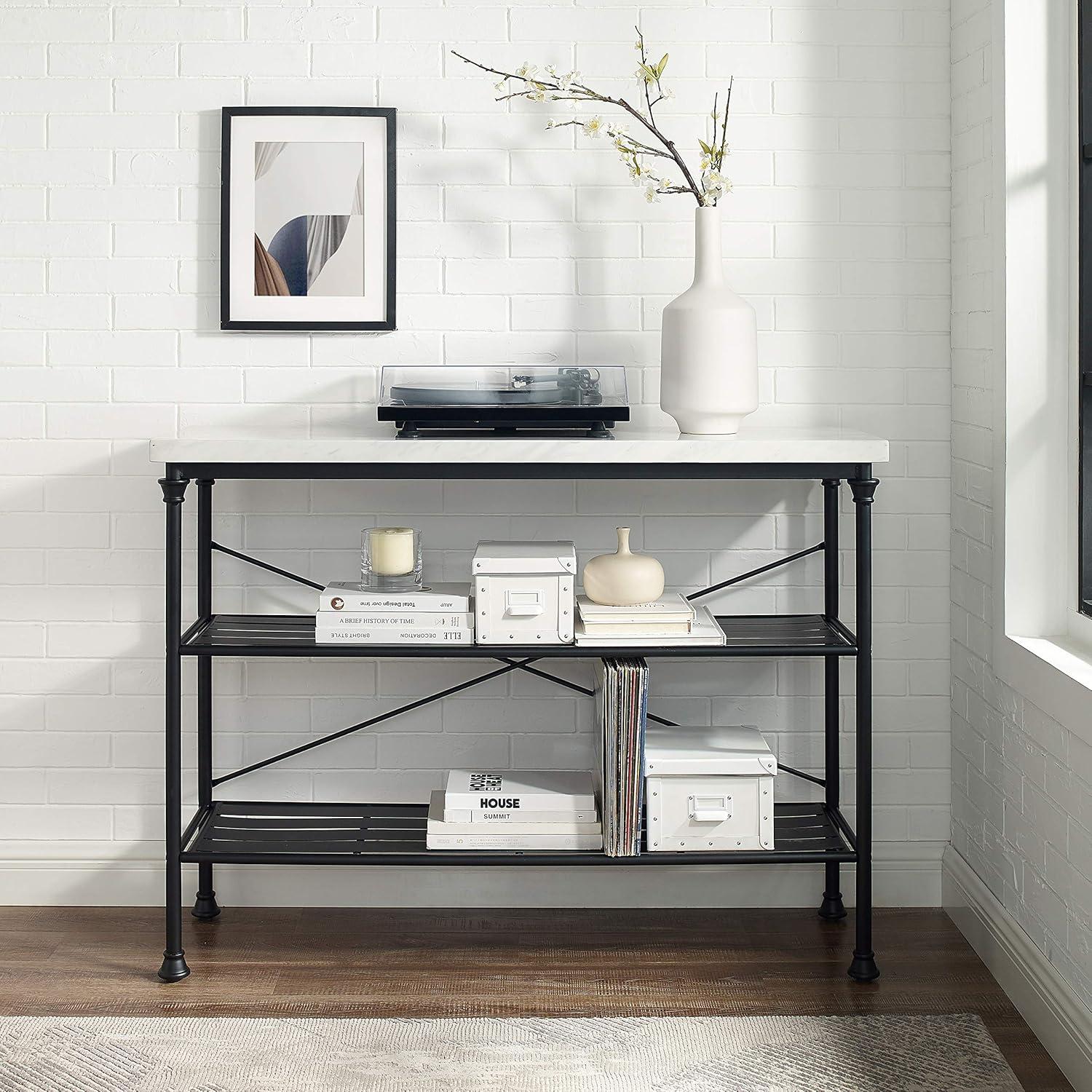 Madeleine Console Matte Black - Crosley