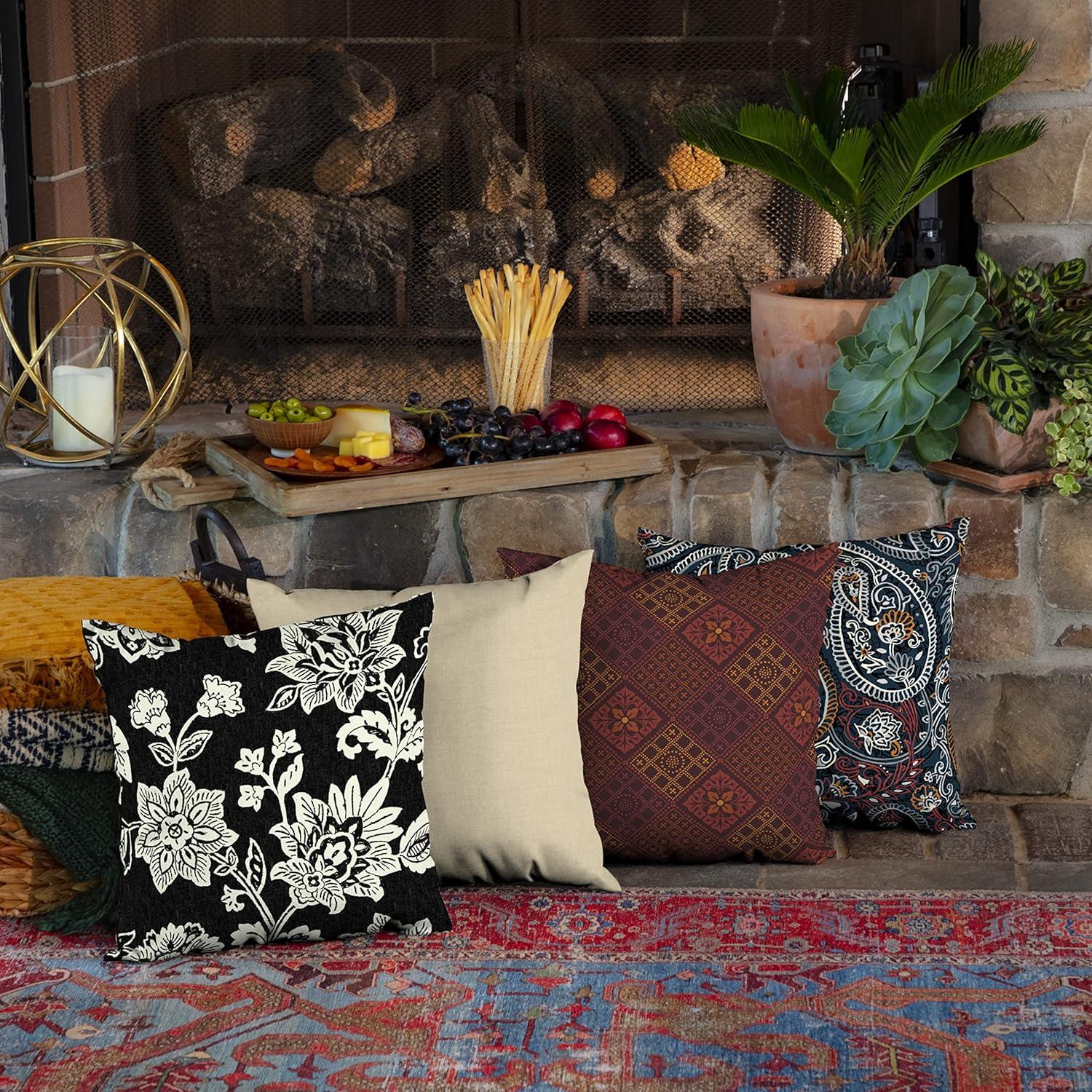 ARDEN ARDEN Ruby Outdoor Square Pillow Cover & Insert (Set of 2)