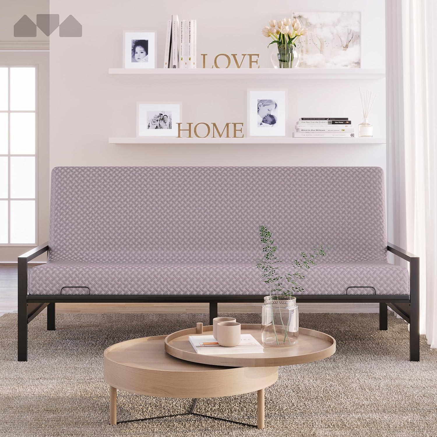 Milliard Full Size Memory Foam Futon Mattress, Gray