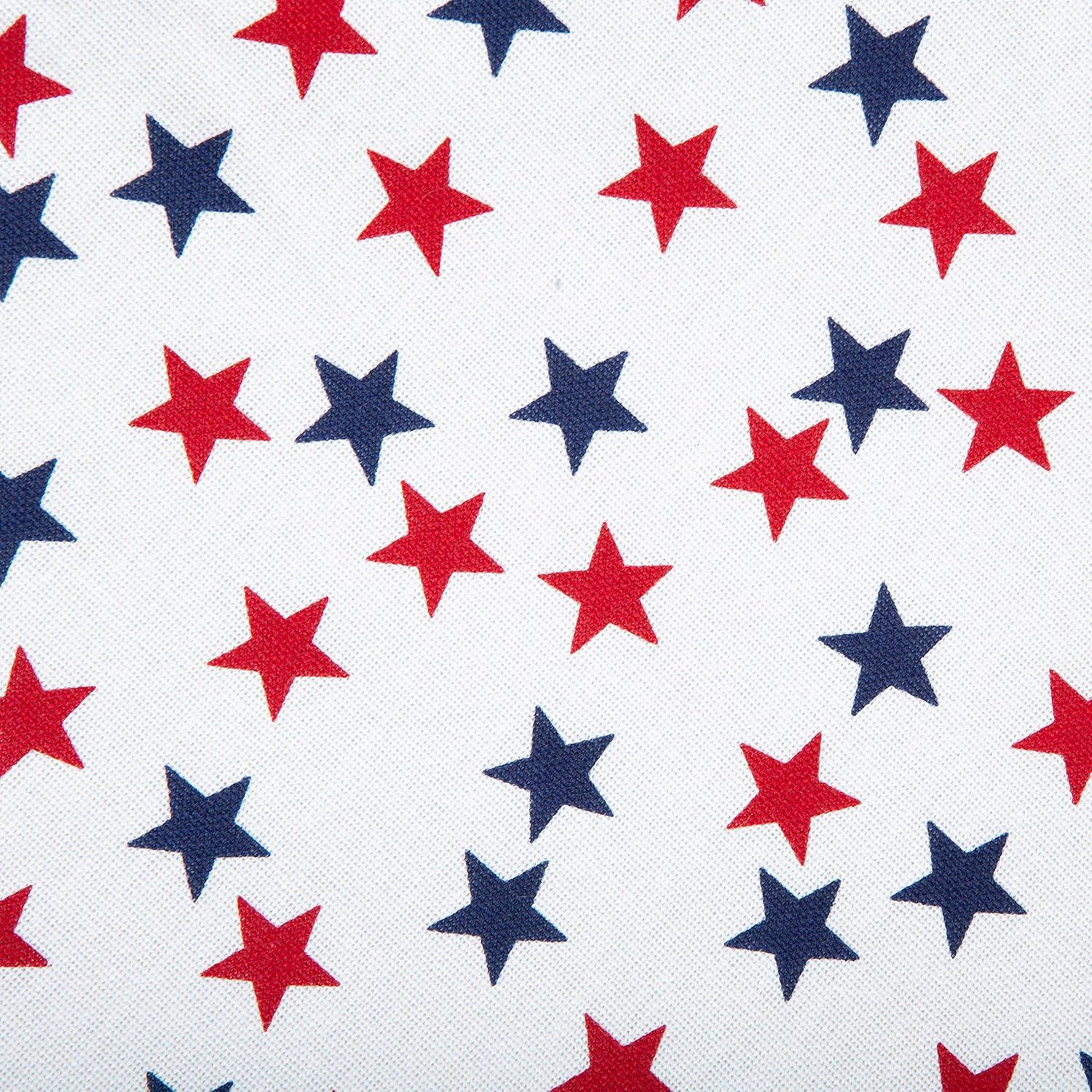 DII Americana Stars Print Tablecloth 70 Round