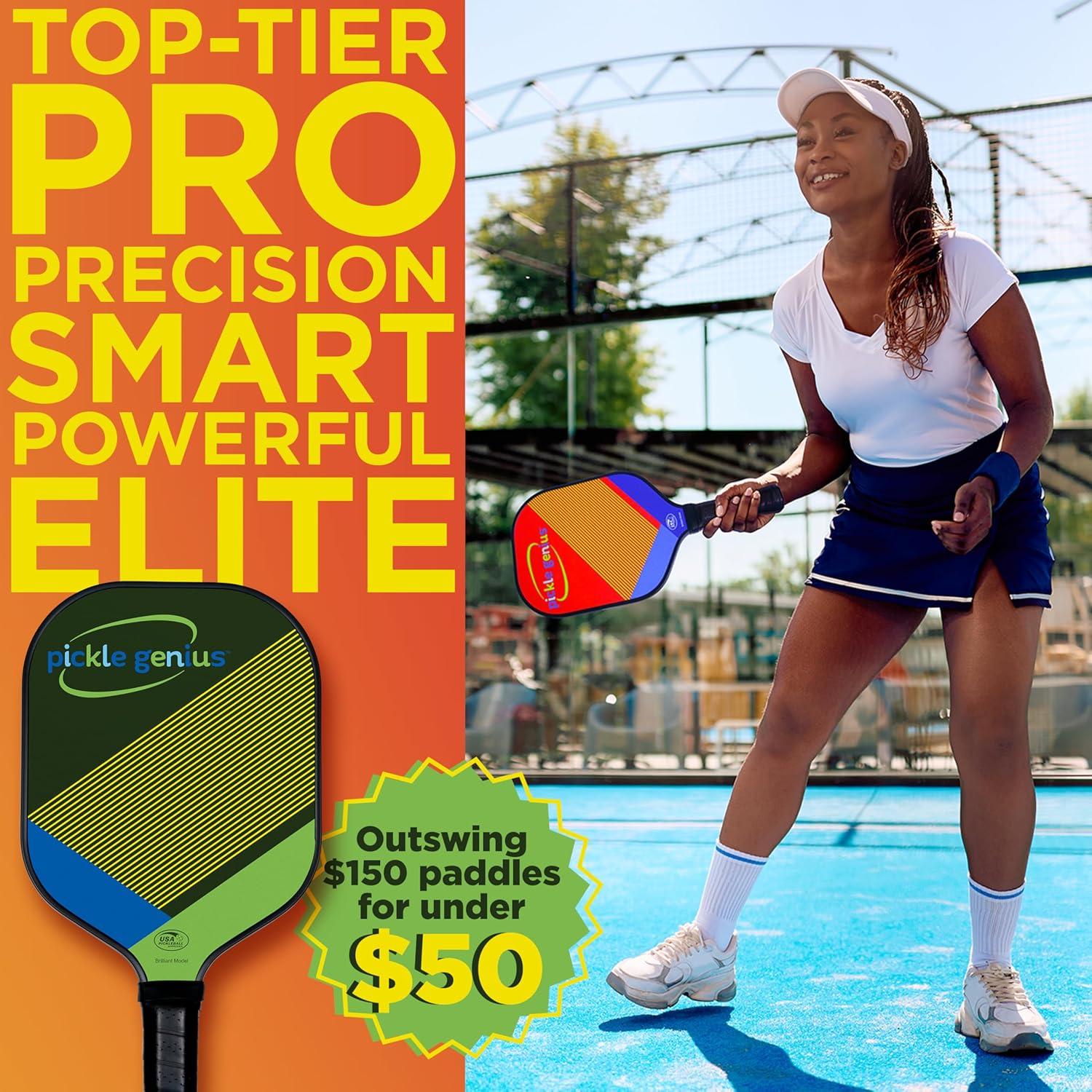 Pickle Genius Pickleball Paddle - Lightweight High-Performance for Indoor & Outdoor Play